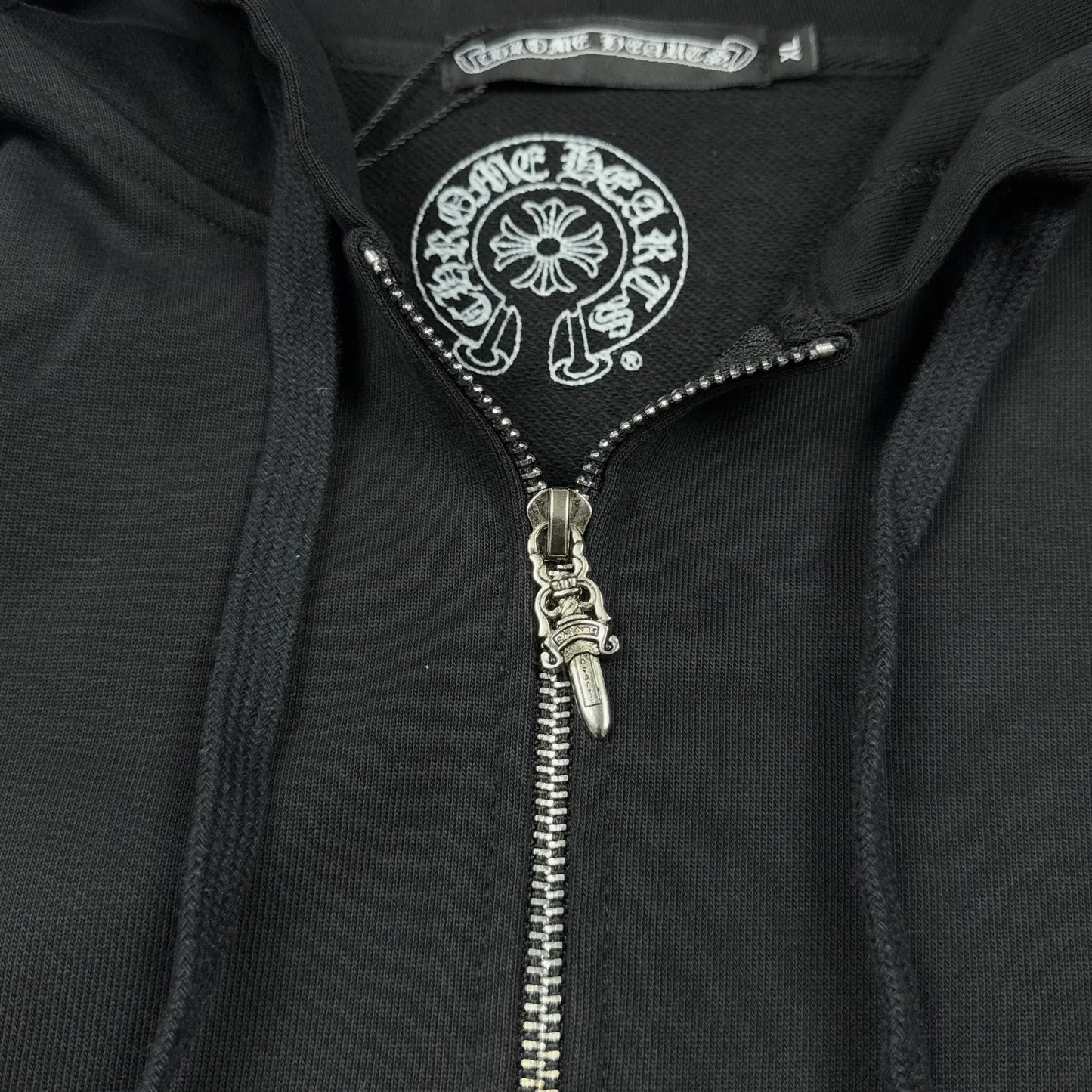 Chrome Hearts Big and Small Patches Zipper Hoodie