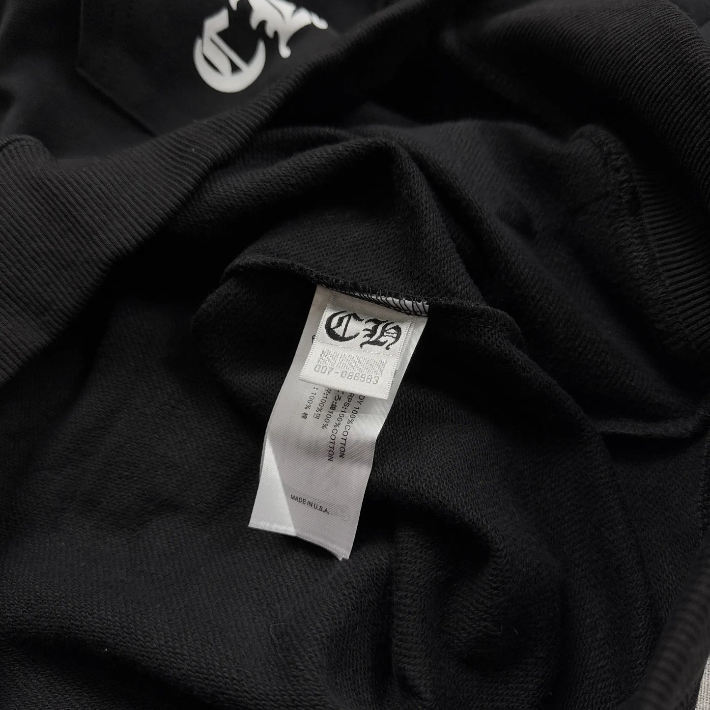 Chrome Hearts Big and Small Patches Zipper Hoodie