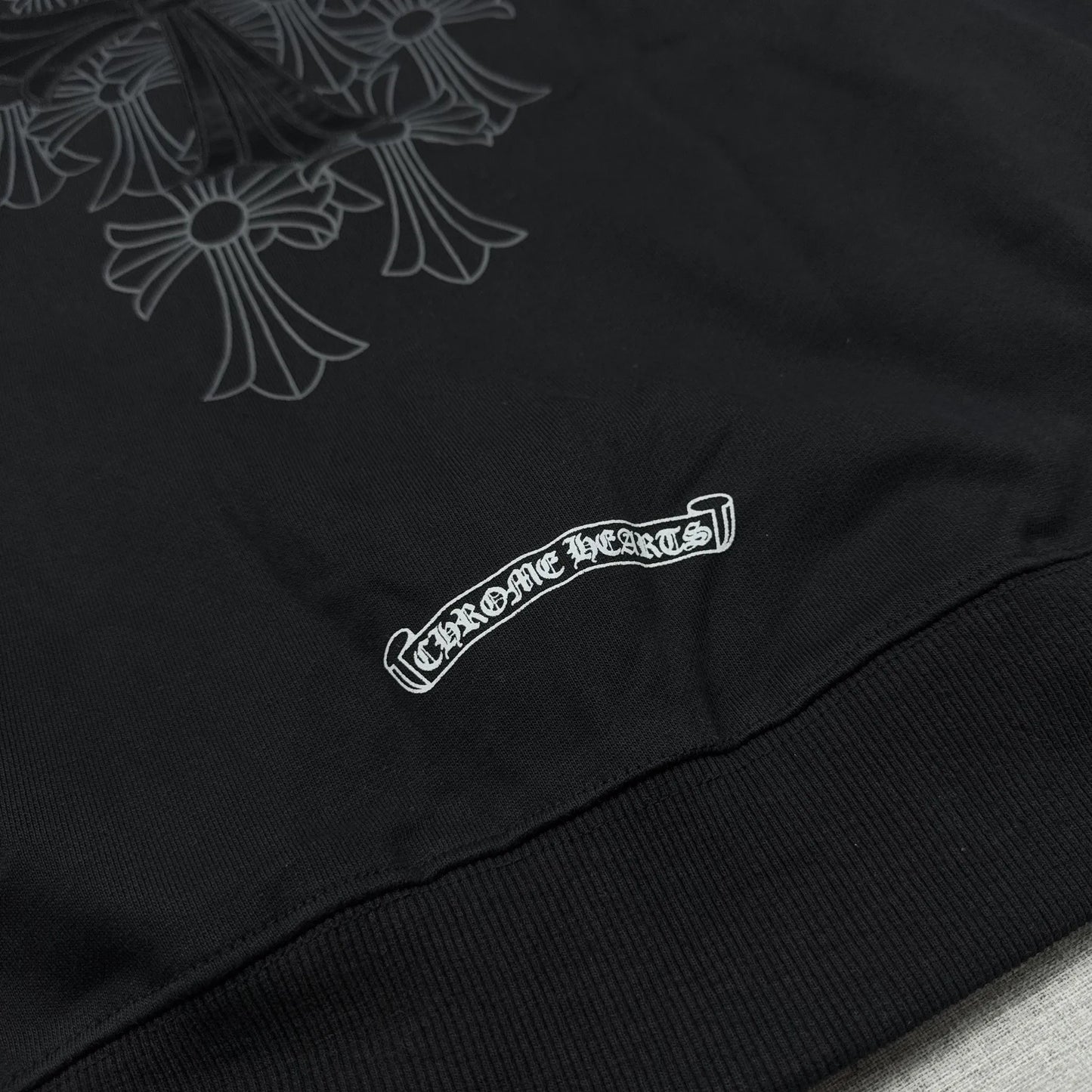 Chrome Hearts Big and Small Patches Zipper Hoodie