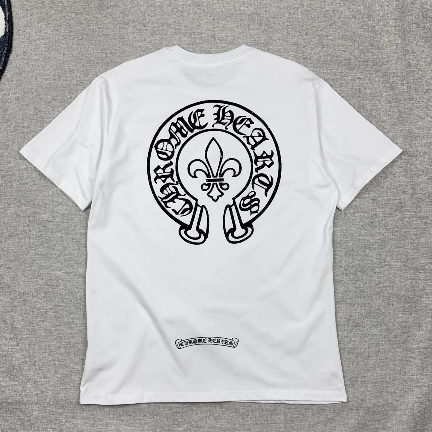 Chrome Hearts Rare Swarovskie Crystal Logo White