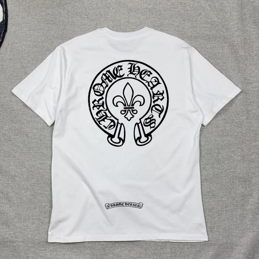 Chrome Hearts Rare Swarovskie Crystal Logo White