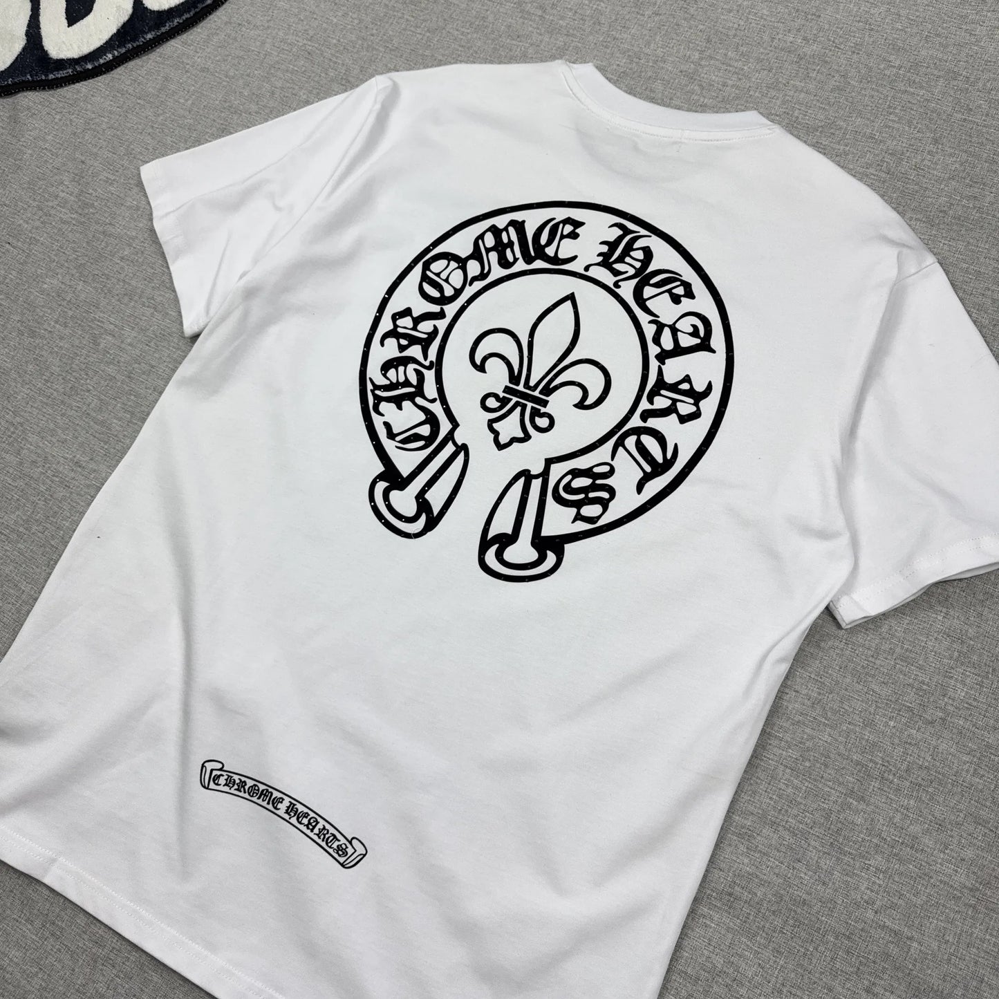 Chrome Hearts Rare Swarovskie Crystal Logo White