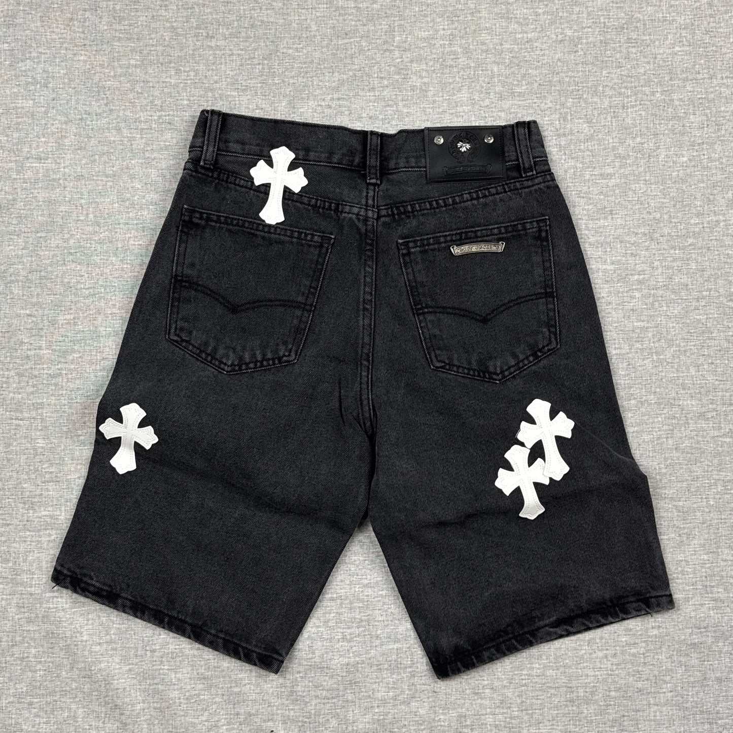 Chrome Hearts White Cross Patch Jorts