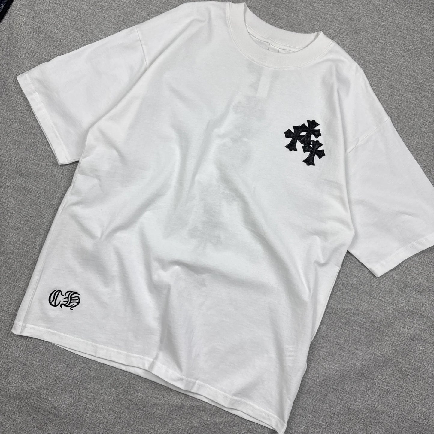 Chrome Hearts Ventosa Cross Patch White Shirt