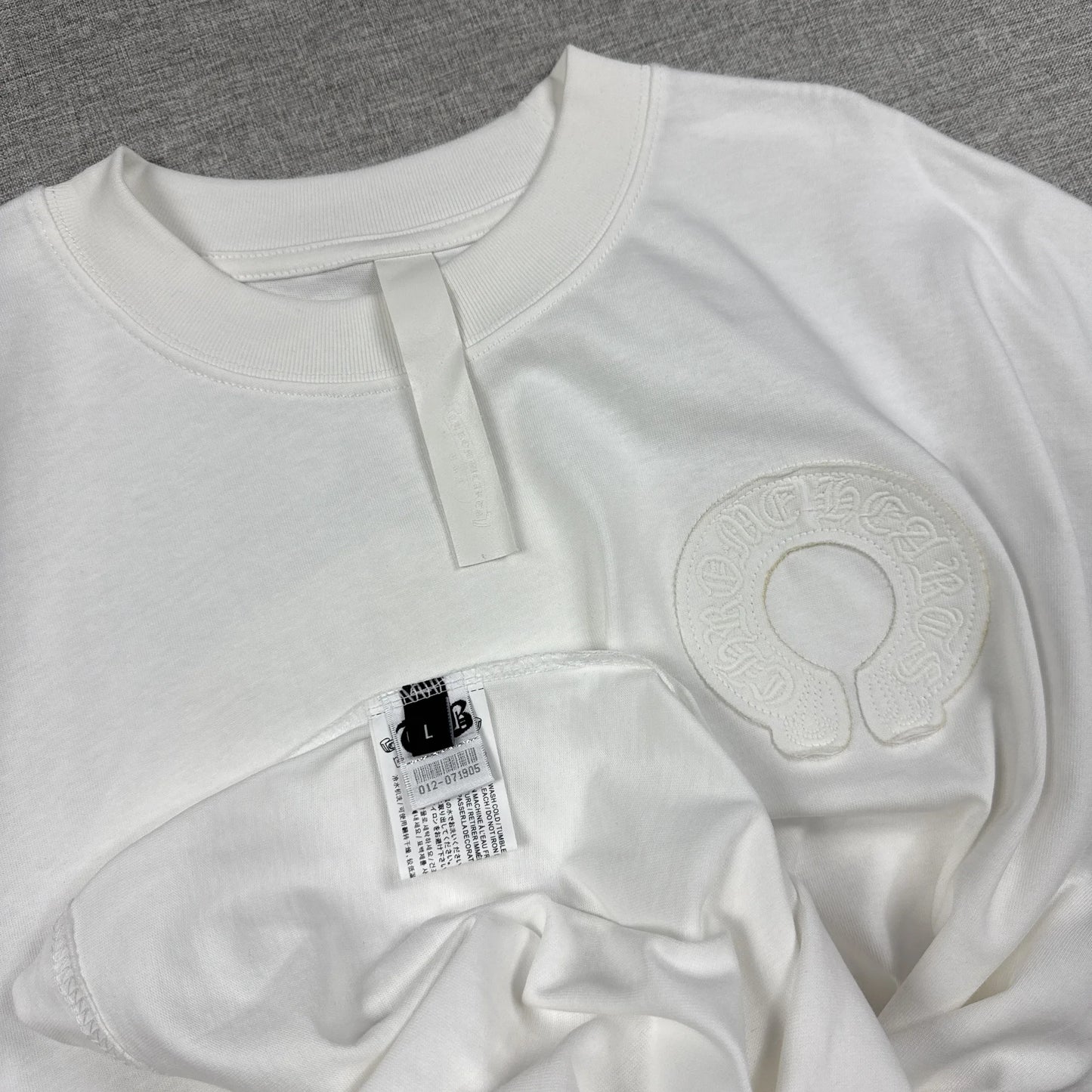 Chrome Hearts Horseshoe Cross Patch White Shirt