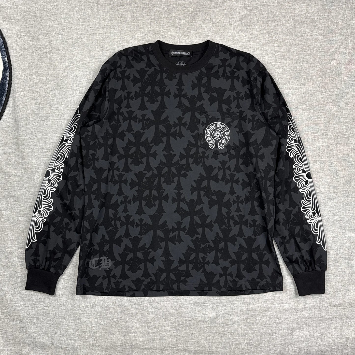 Chrome Hearts Monogram Cemetery Cross Long Sleeve