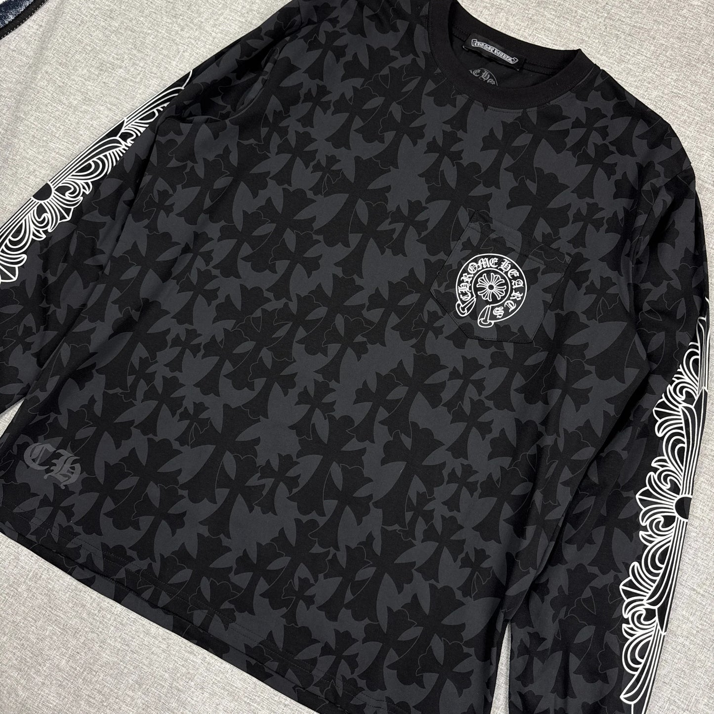Chrome Hearts Monogram Cemetery Cross Long Sleeve