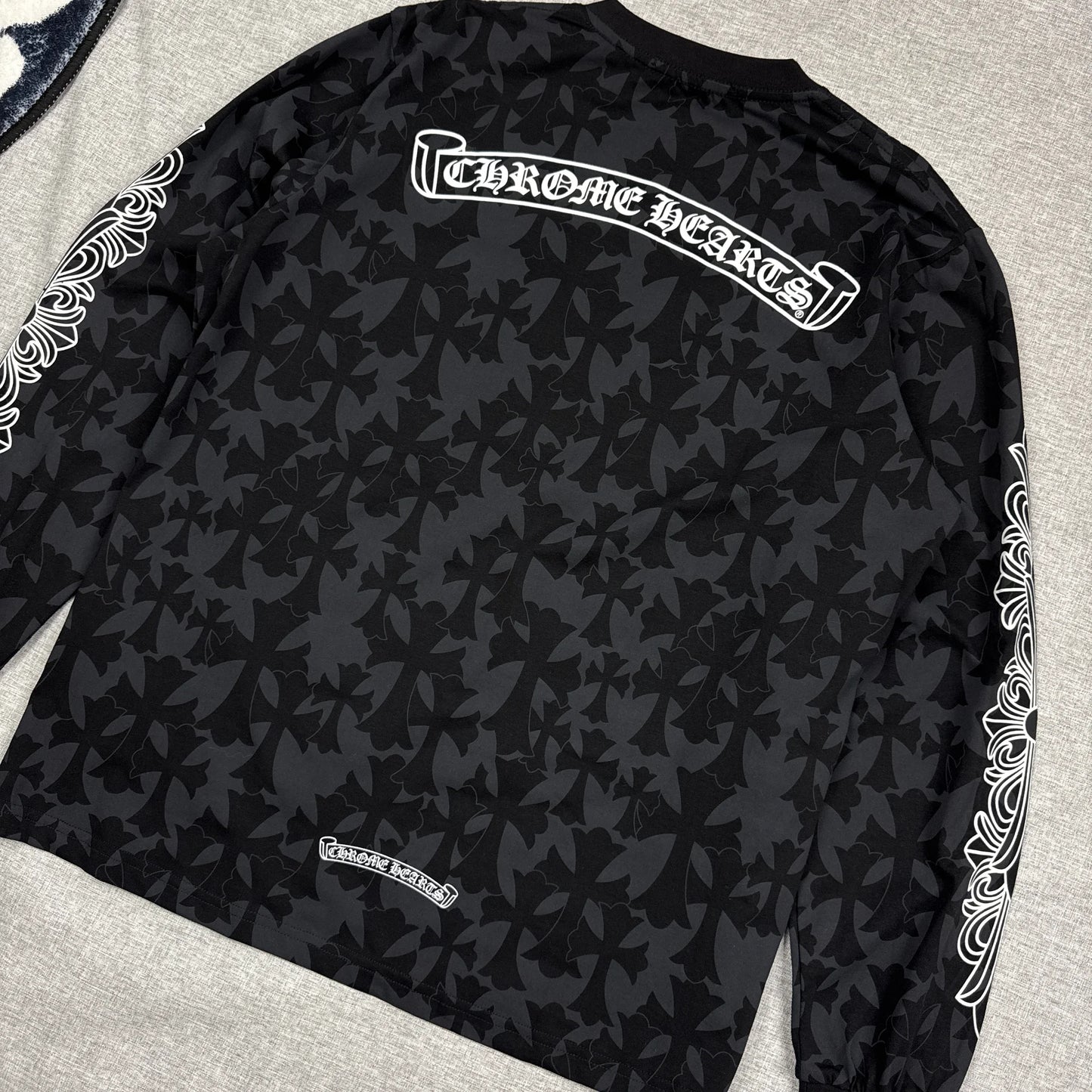 Chrome Hearts Monogram Cemetery Cross Long Sleeve