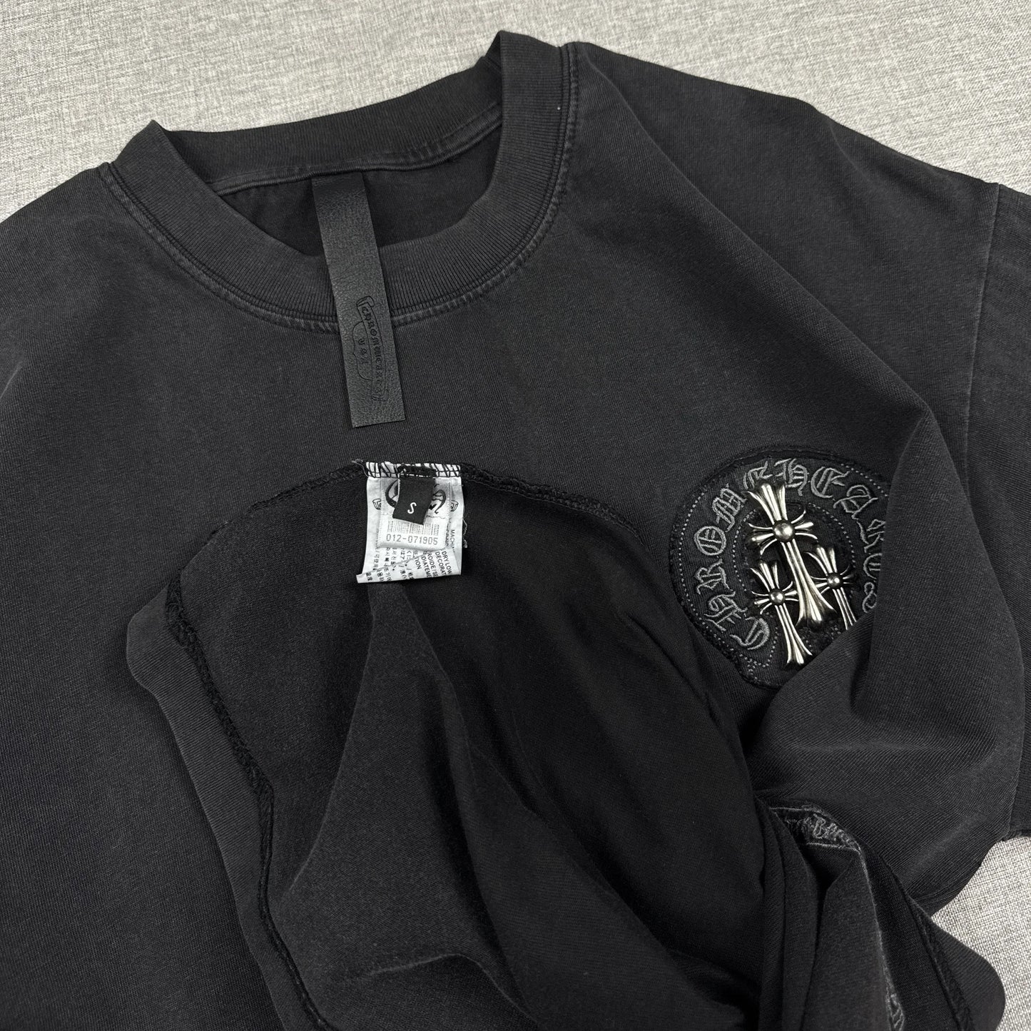 Chrome Hearts Washed Big Patch with Metal Cross