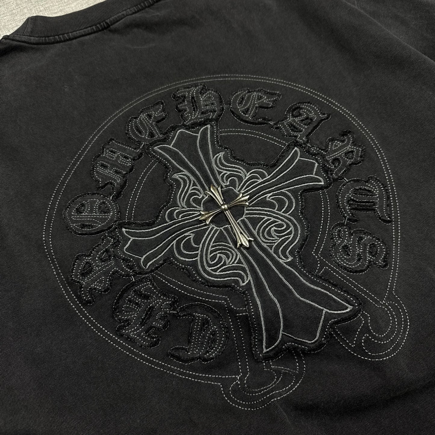 Chrome Hearts Washed Big Patch with Metal Cross