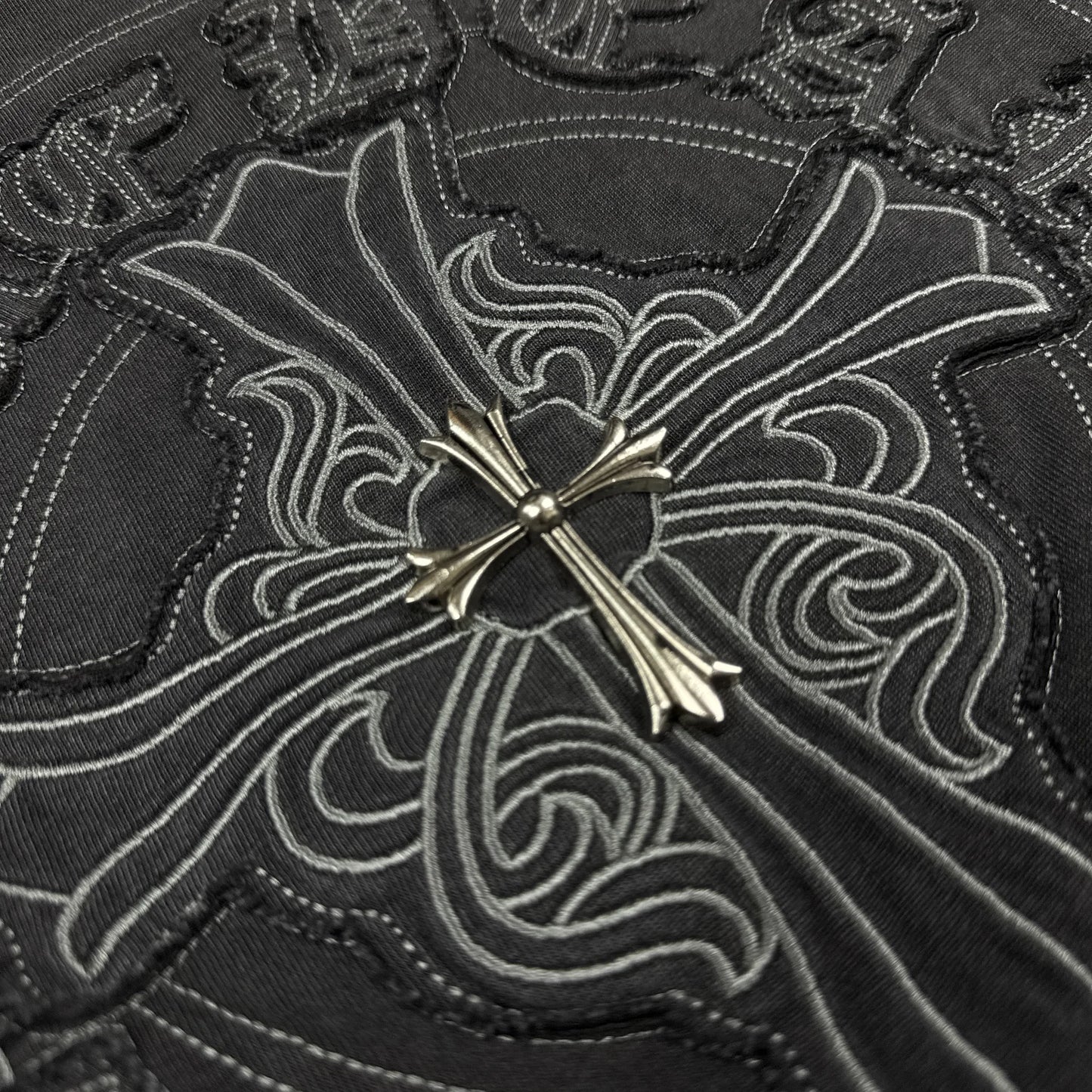 Chrome Hearts Washed Big Patch with Metal Cross