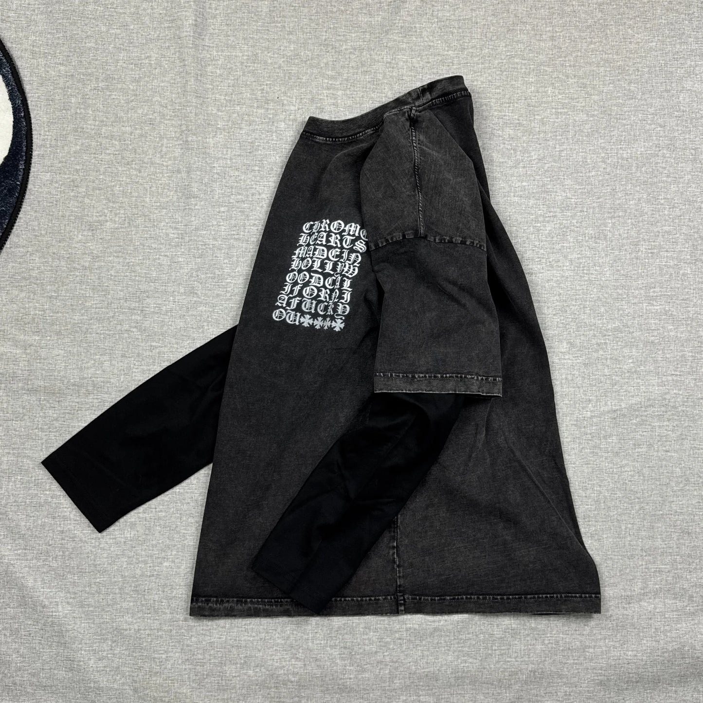 Chrome Hearts Washed Snowflake Text Long Sleeve