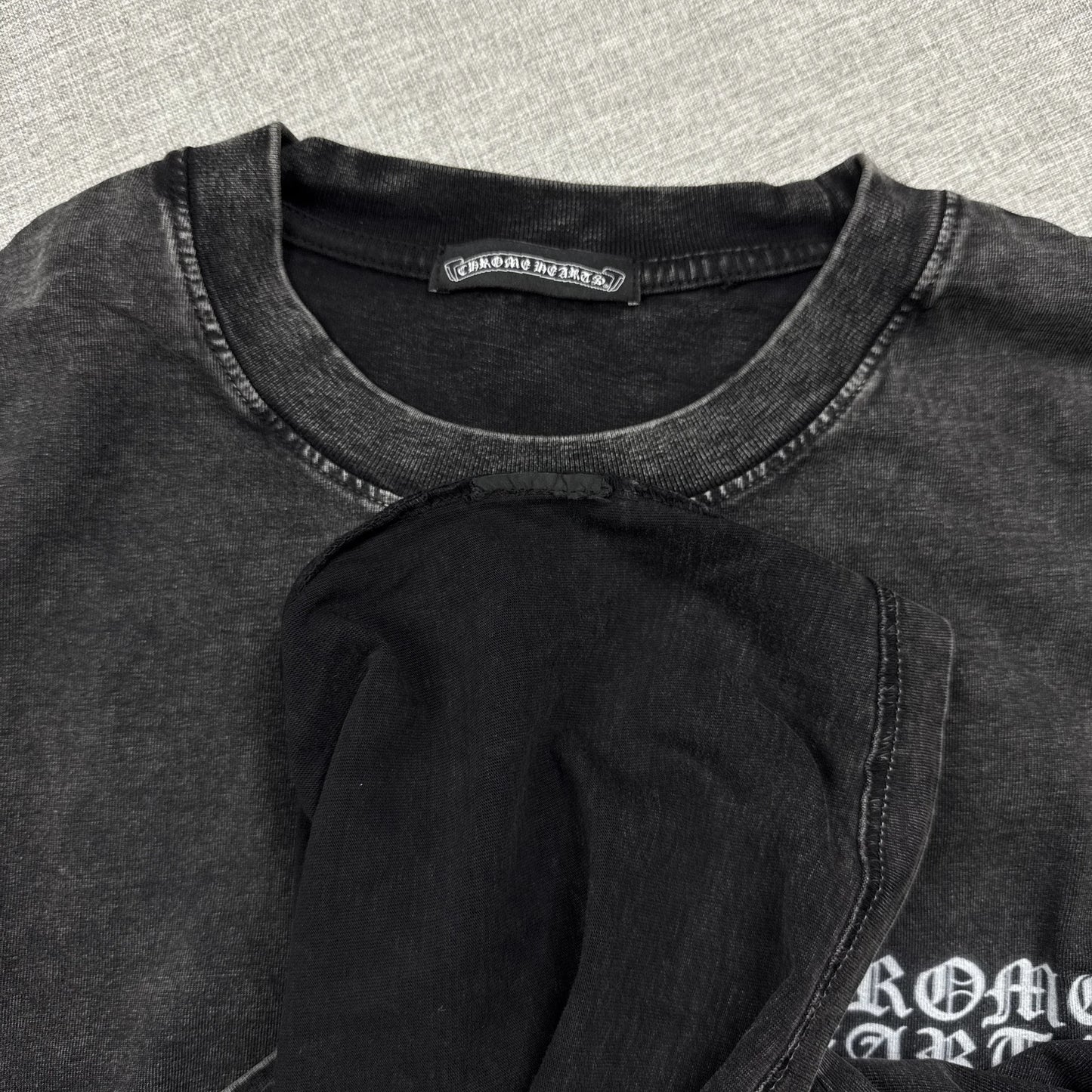 Chrome Hearts Washed Snowflake Text Long Sleeve