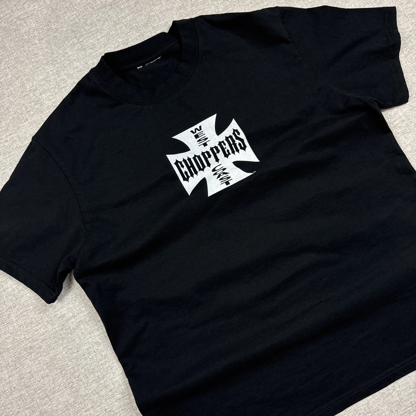 West Coast Choppers White Cross Long Beach CA. Black