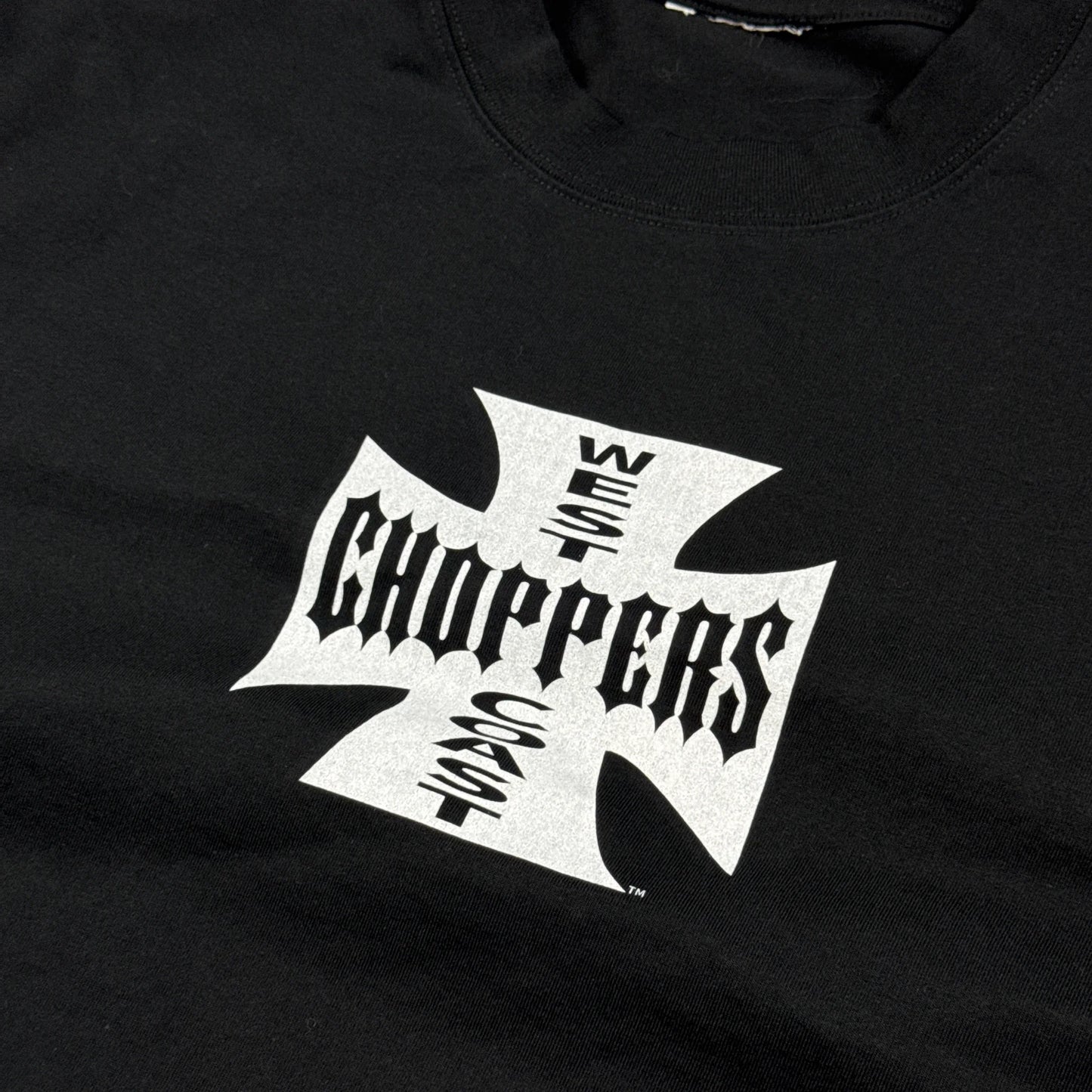 West Coast Choppers White Cross Long Beach CA. Black