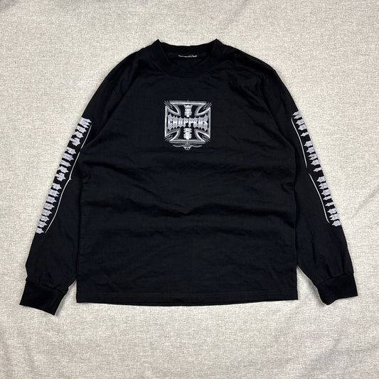 West Coast Choppers Silver Cross Long Sleeve Black