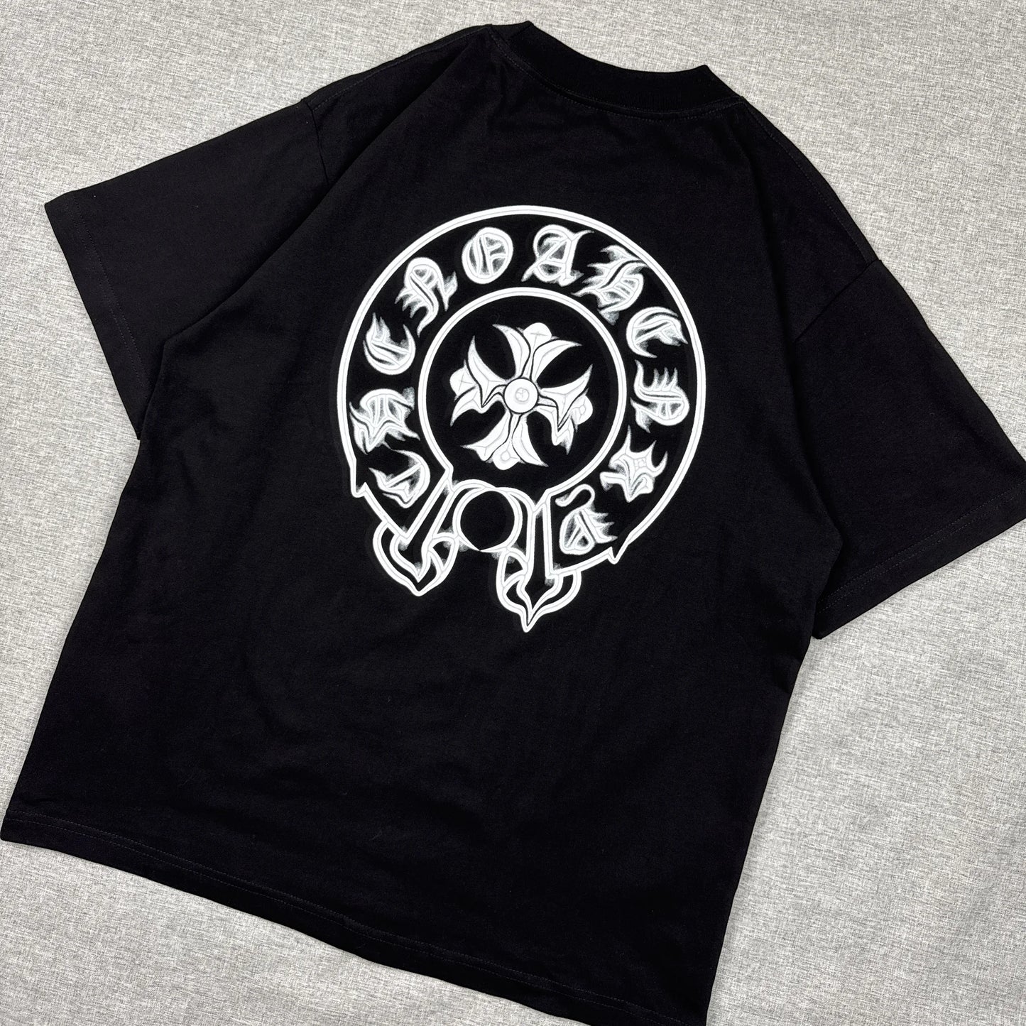 Chrome Hearts Horseshoe Cross Black Shirt