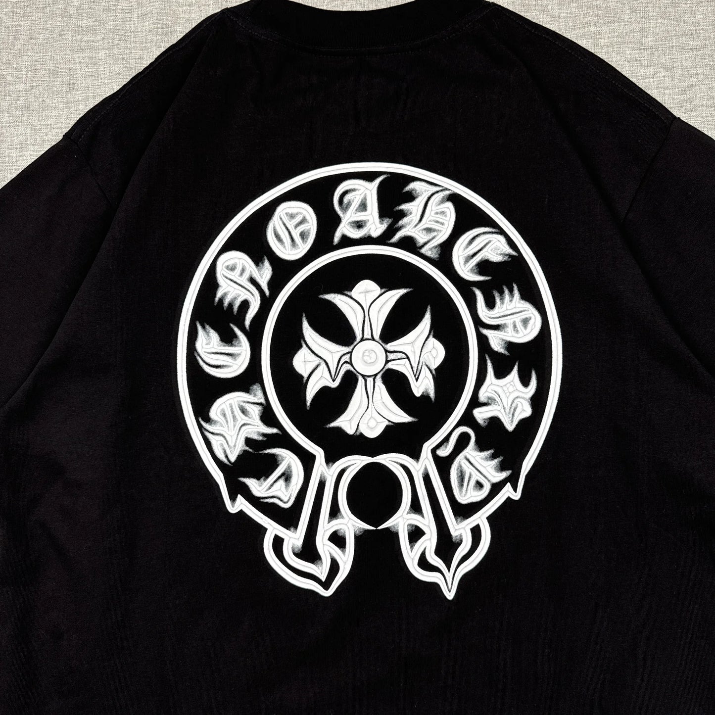 Chrome Hearts Horseshoe Cross Black Shirt