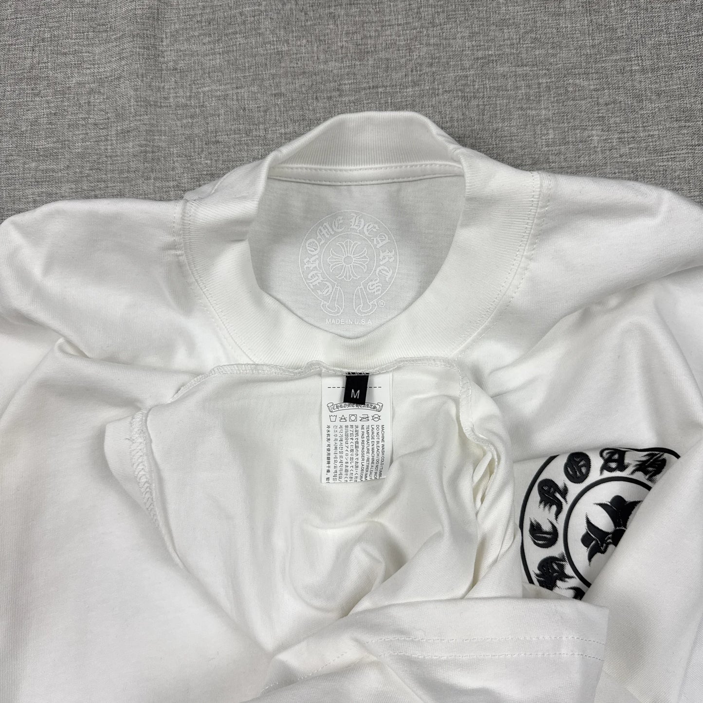 Chrome Hearts Horseshoe Cross White Shirt