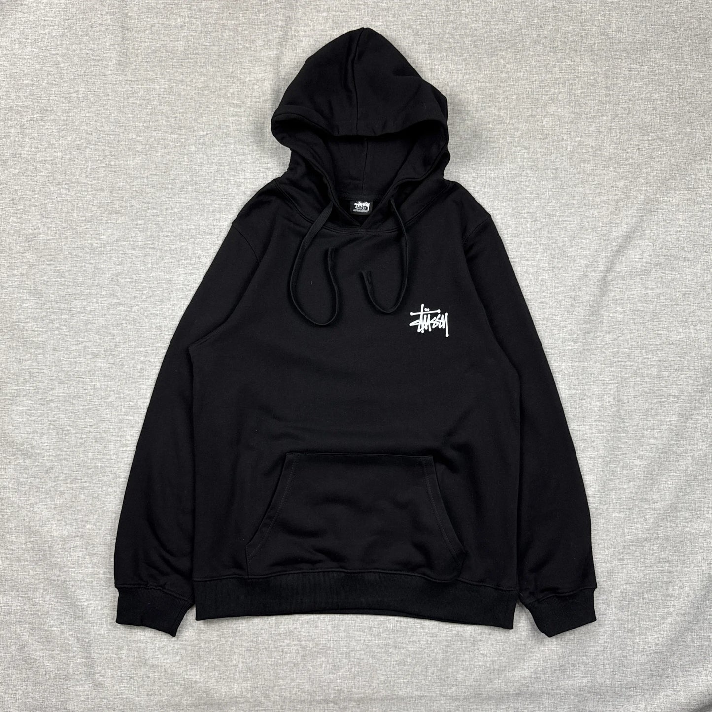 Stussy Basic Logo Black Hoodie