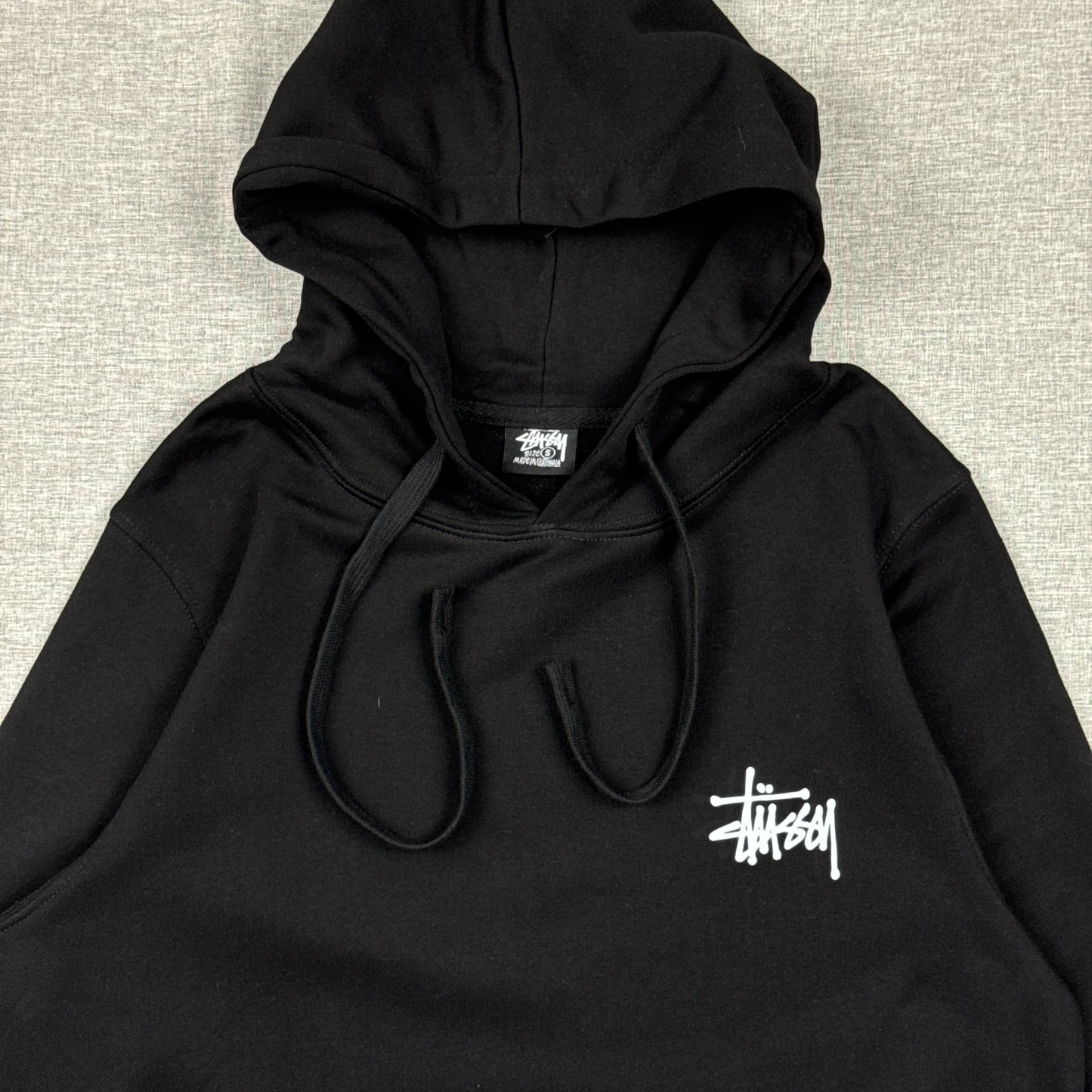 Stussy Basic Logo Black Hoodie