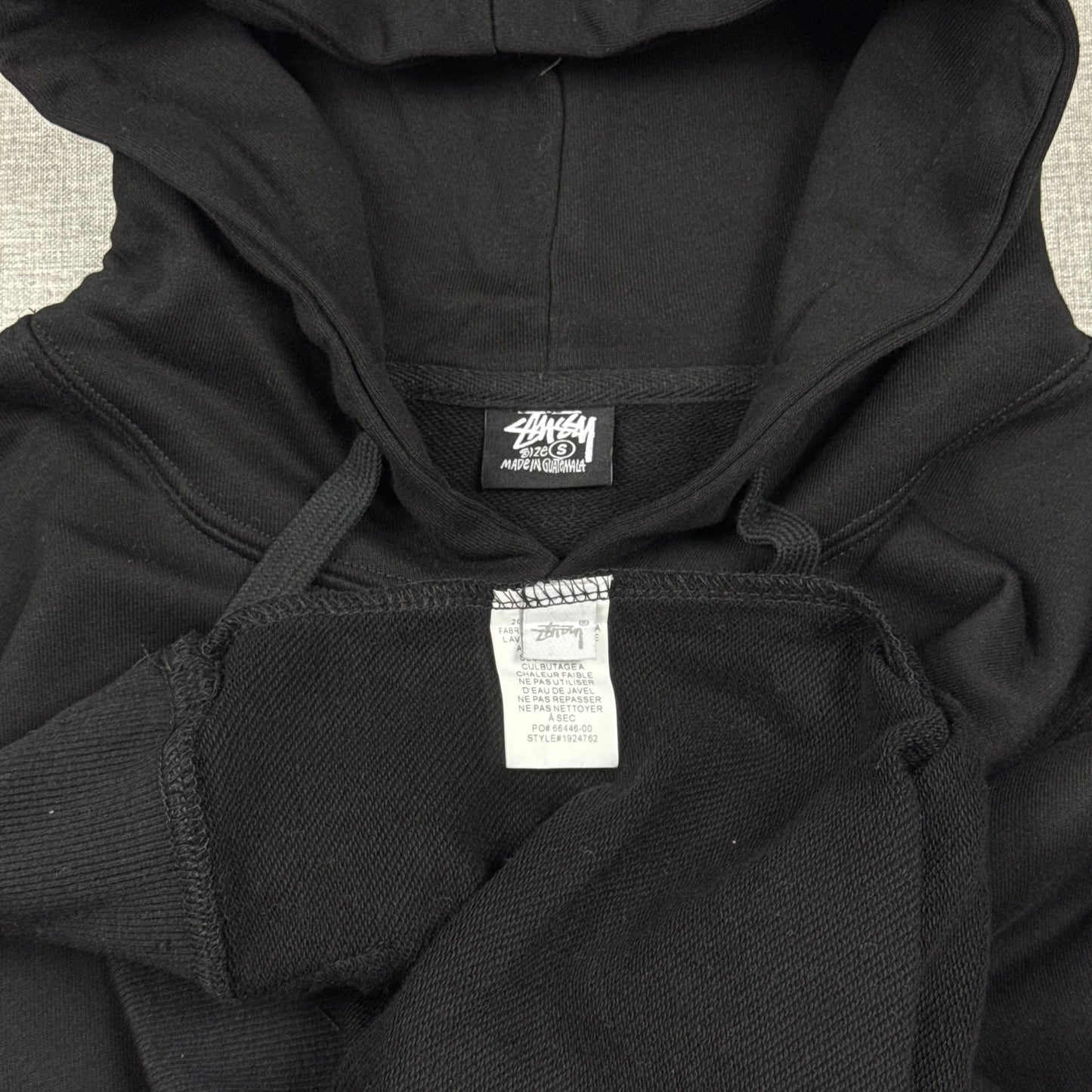Stussy Basic Logo Black Hoodie