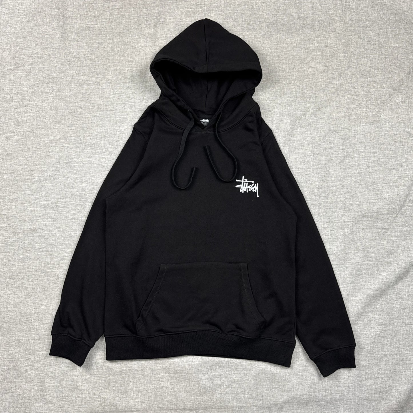 Stussy Basic Logo Black Hoodie