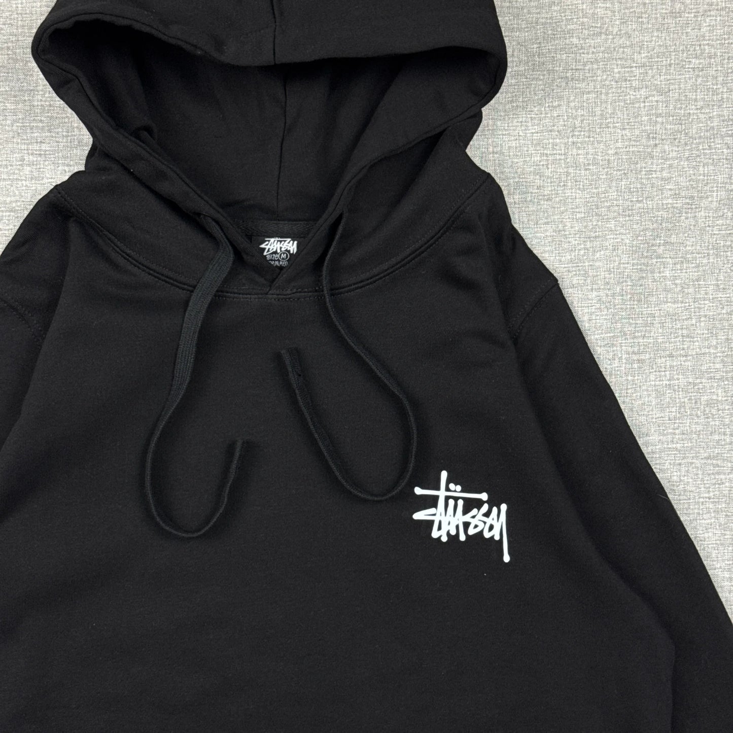 Stussy Basic Logo Black Hoodie