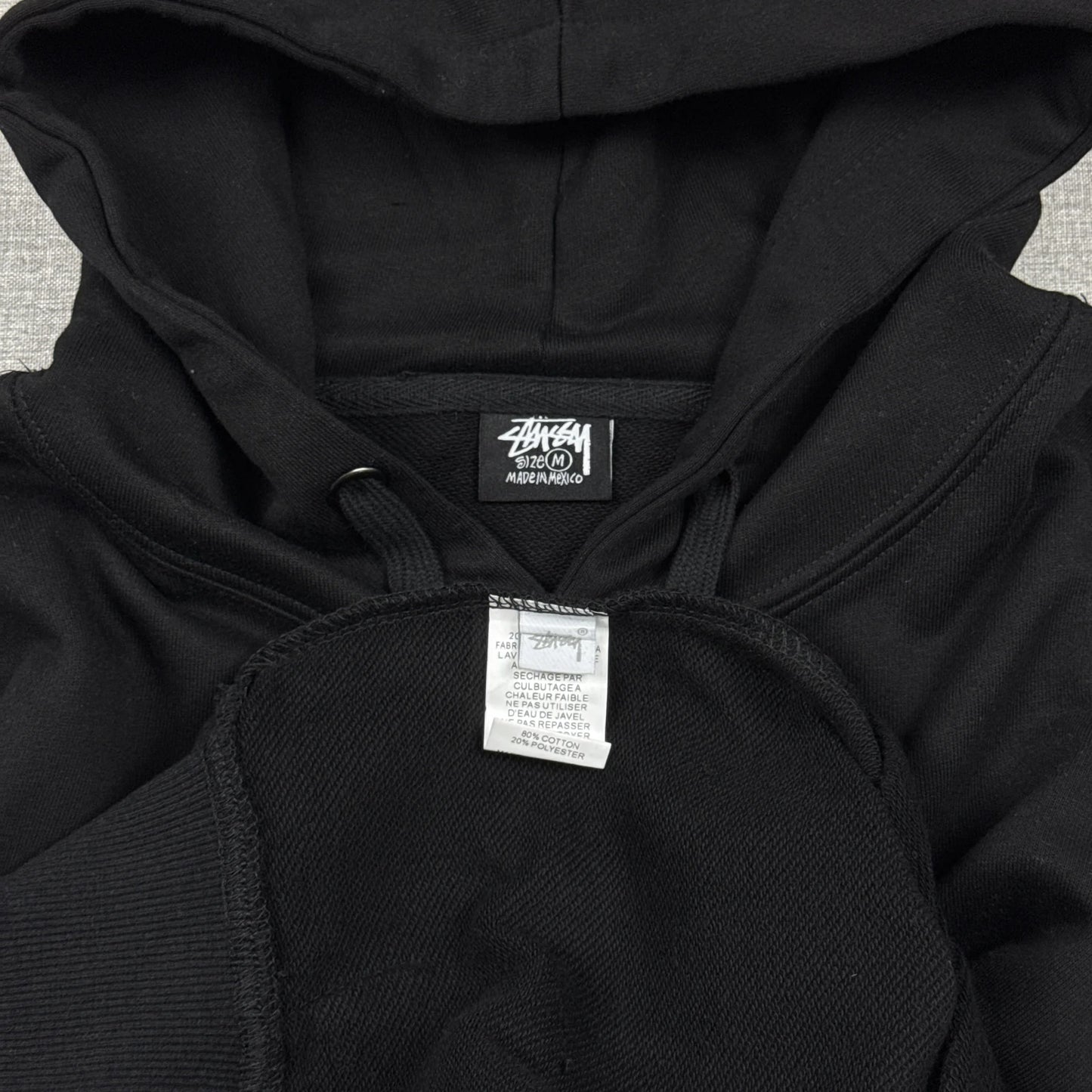 Stussy Basic Logo Black Hoodie