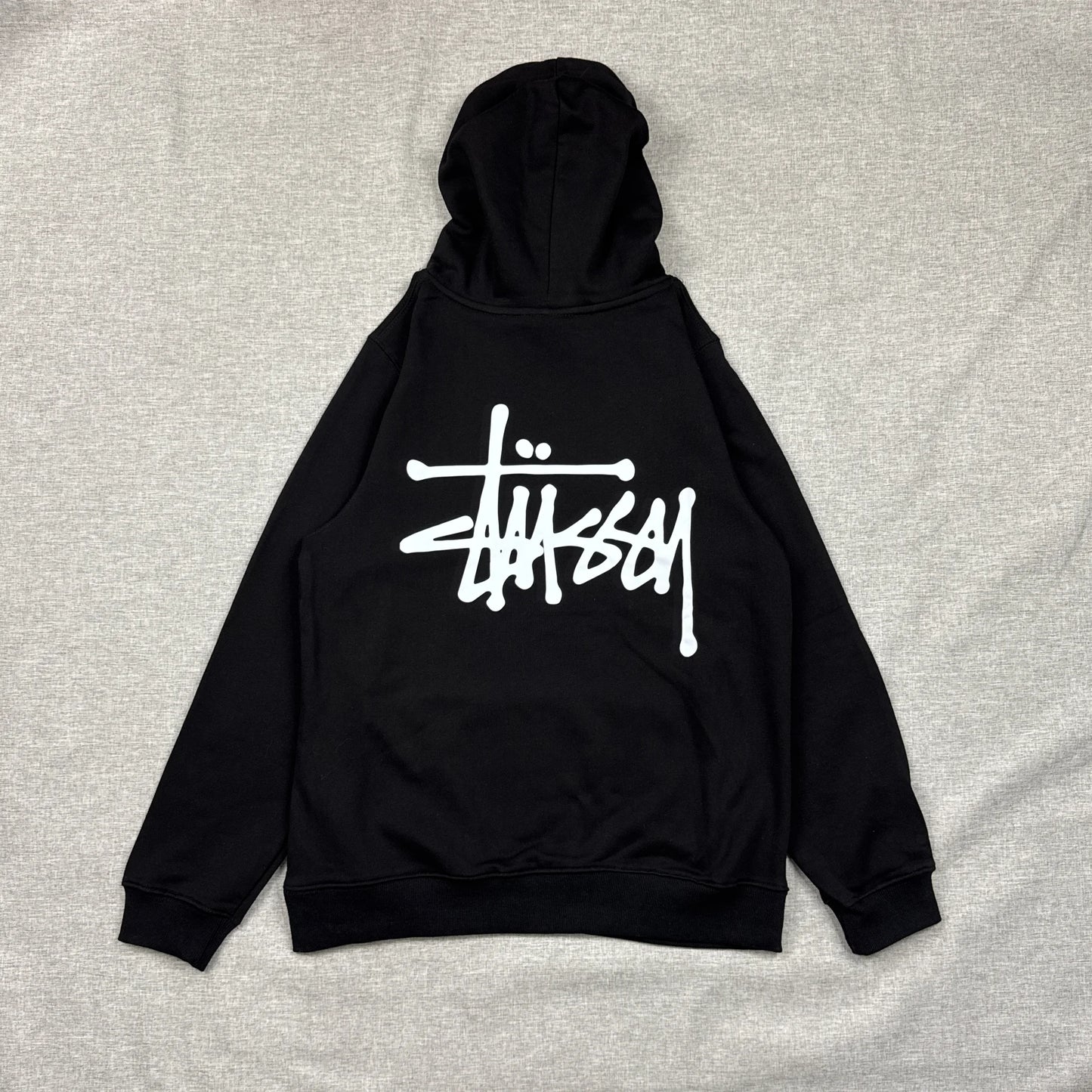 Stussy Basic Logo Black Hoodie