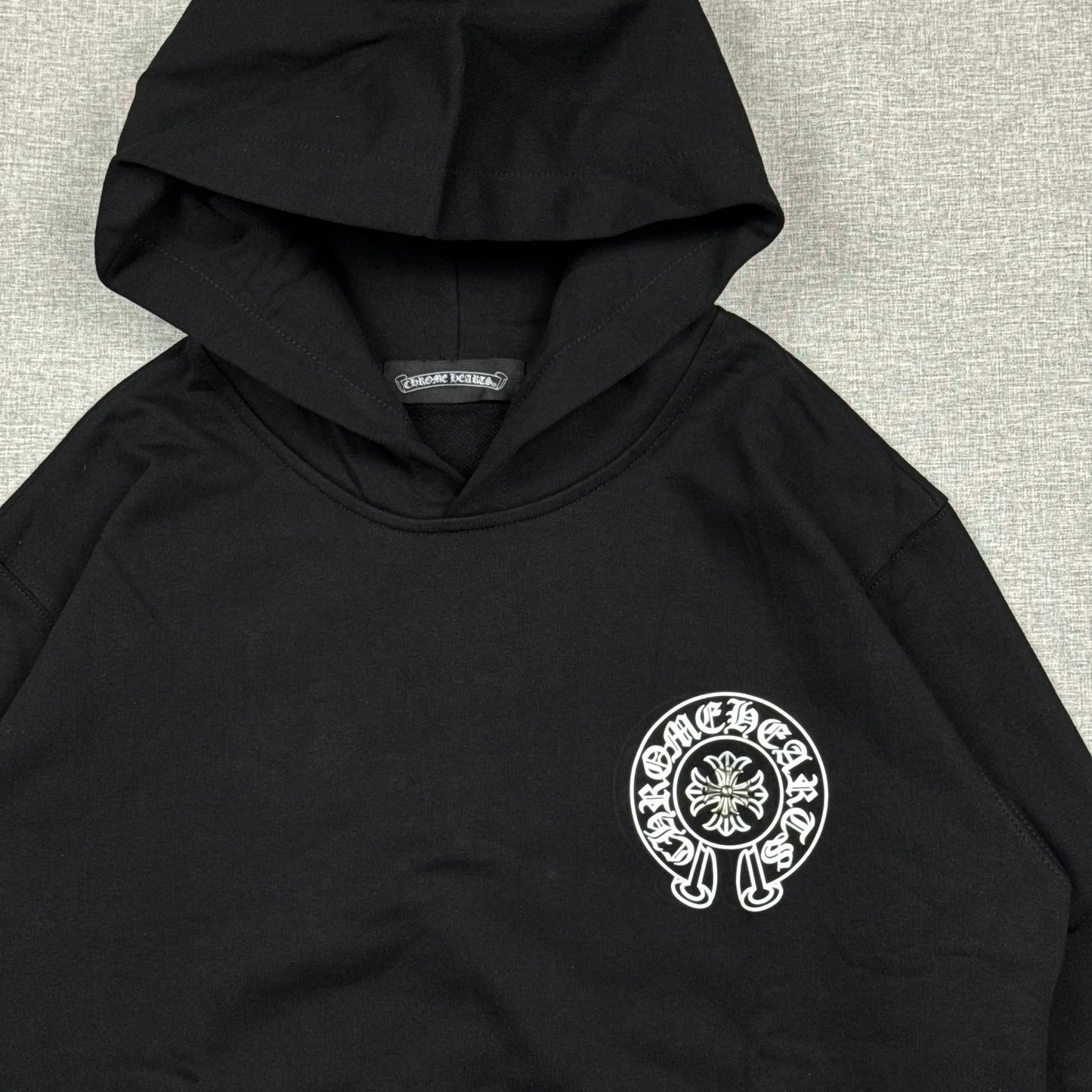 Chrome Hearts Metal Cross with Horseshoe Hoodie