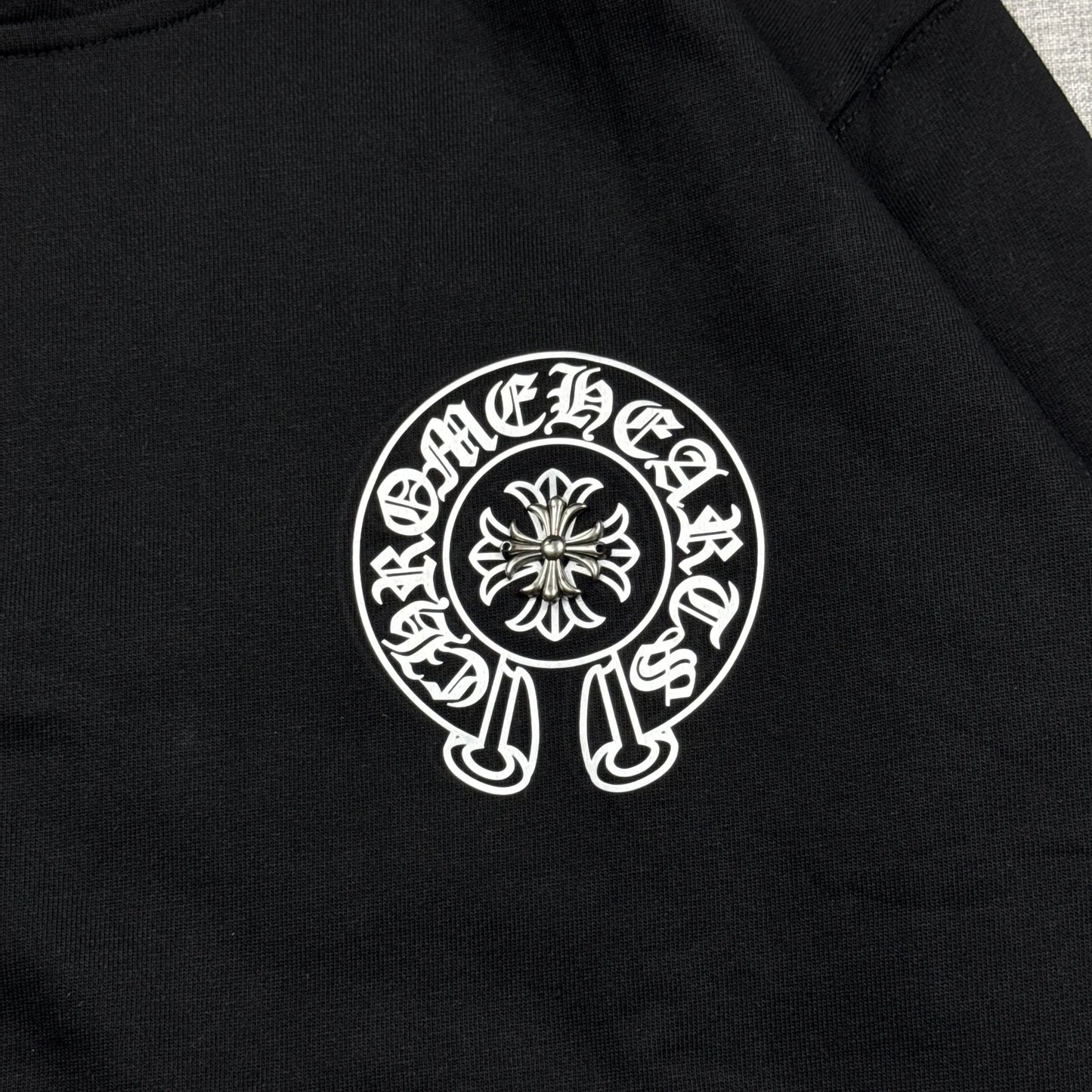 Chrome Hearts Metal Cross with Horseshoe Hoodie