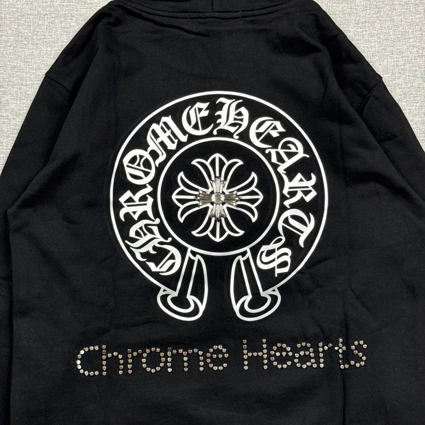 Chrome Hearts Metal Cross with Horseshoe Hoodie