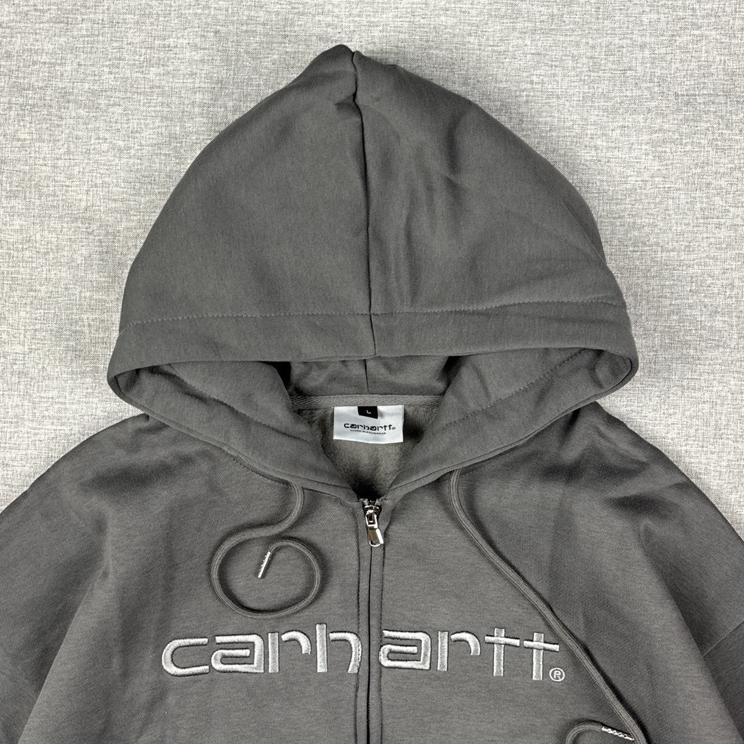 Carhartt Logo Hoode Gray