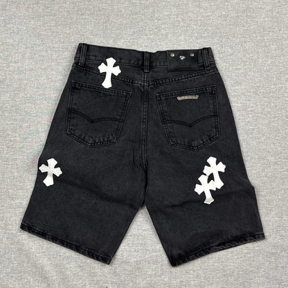 Chrome Hearts White Cross Patch Jorts