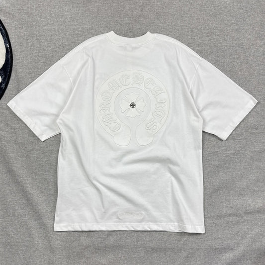 Chrome Hearts Horseshoe Cross Patch White Shirt