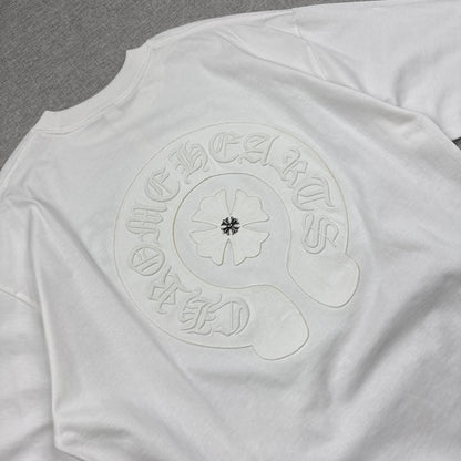 Chrome Hearts Horseshoe Cross Patch White Shirt