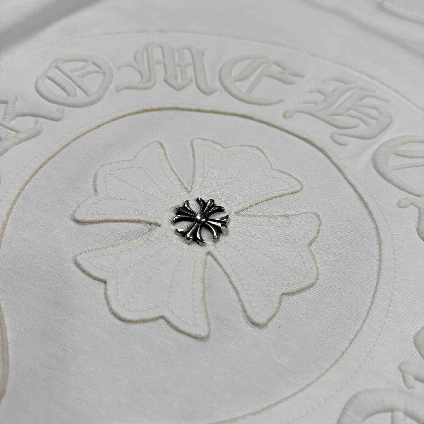 Chrome Hearts Horseshoe Cross Patch White Shirt