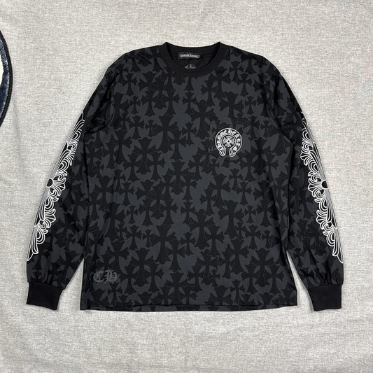Chrome Hearts Monogram Cemetery Cross Long Sleeve