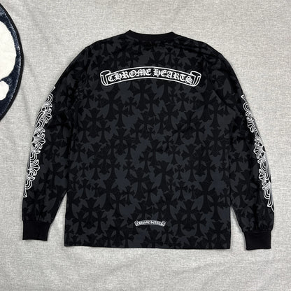 Chrome Hearts Monogram Cemetery Cross Long Sleeve