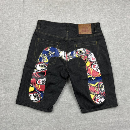 Evisu Logo Design Jorts