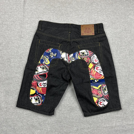 Evisu Logo Design Jorts