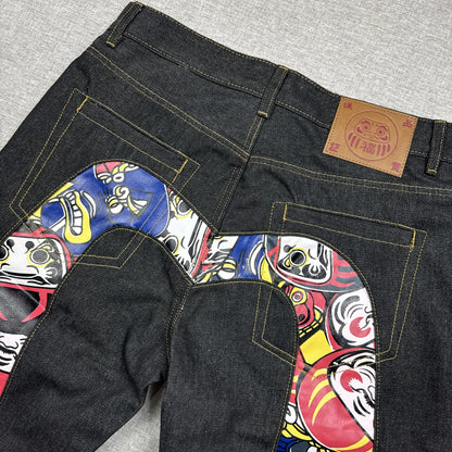Evisu Logo Design Jorts