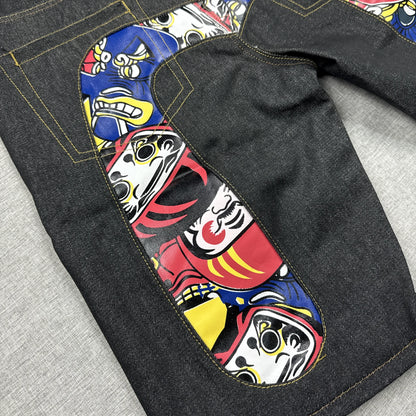 Evisu Logo Design Jorts