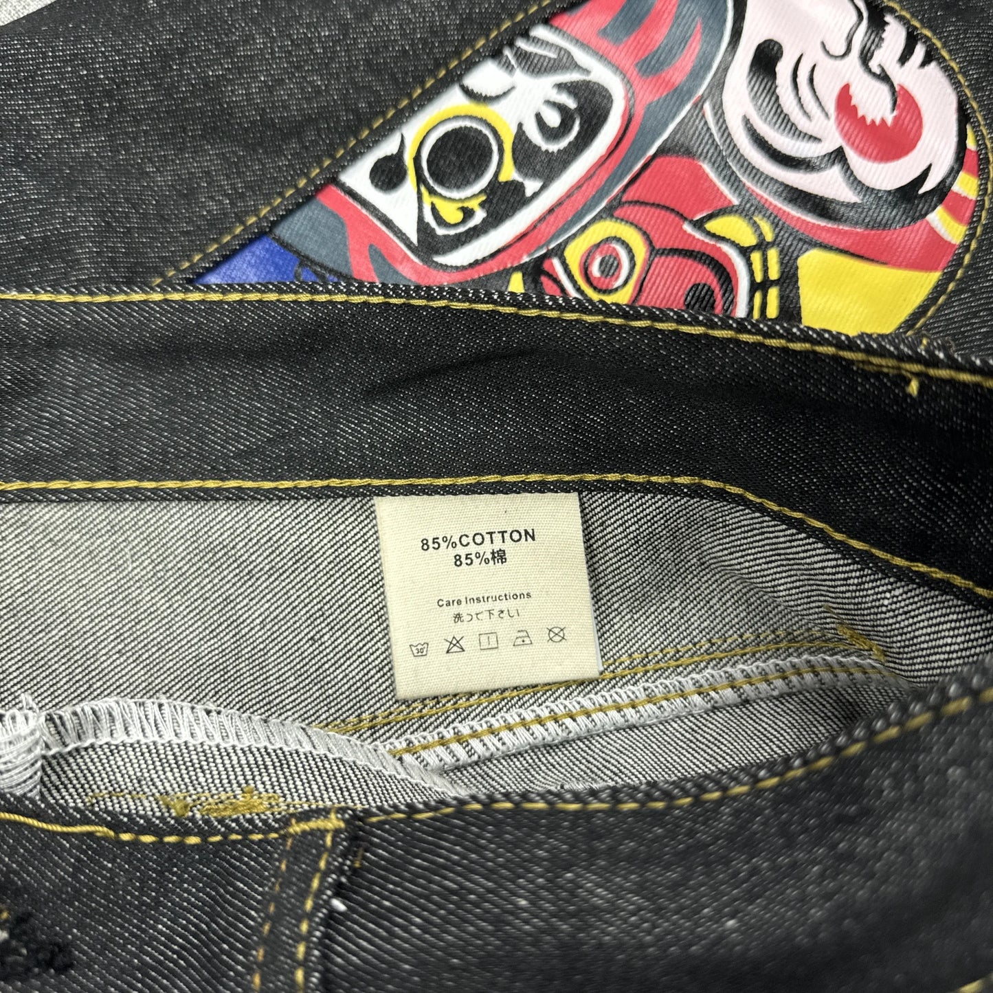 Evisu Logo Design Jorts