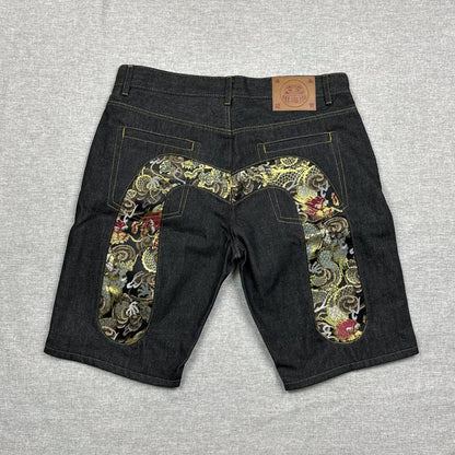 Evisu Logo Dragon Jorts