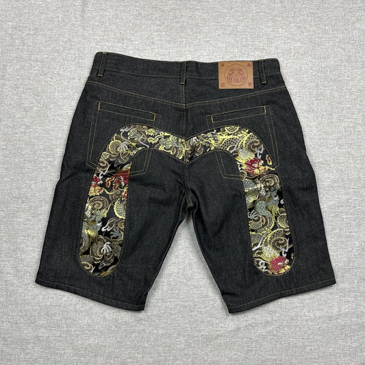 Evisu Logo Dragon Jorts