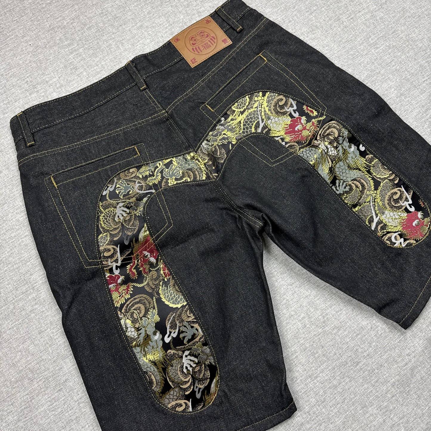 Evisu Logo Dragon Jorts