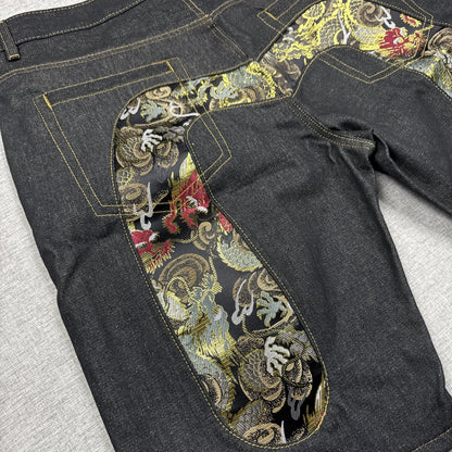 Evisu Logo Dragon Jorts