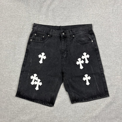 Chrome Hearts White Cross Patch Pants